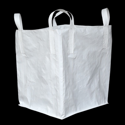 Flexible IBCS Recyclable Cross Corner Bulk Bag 110*110*110cm Side Hung
